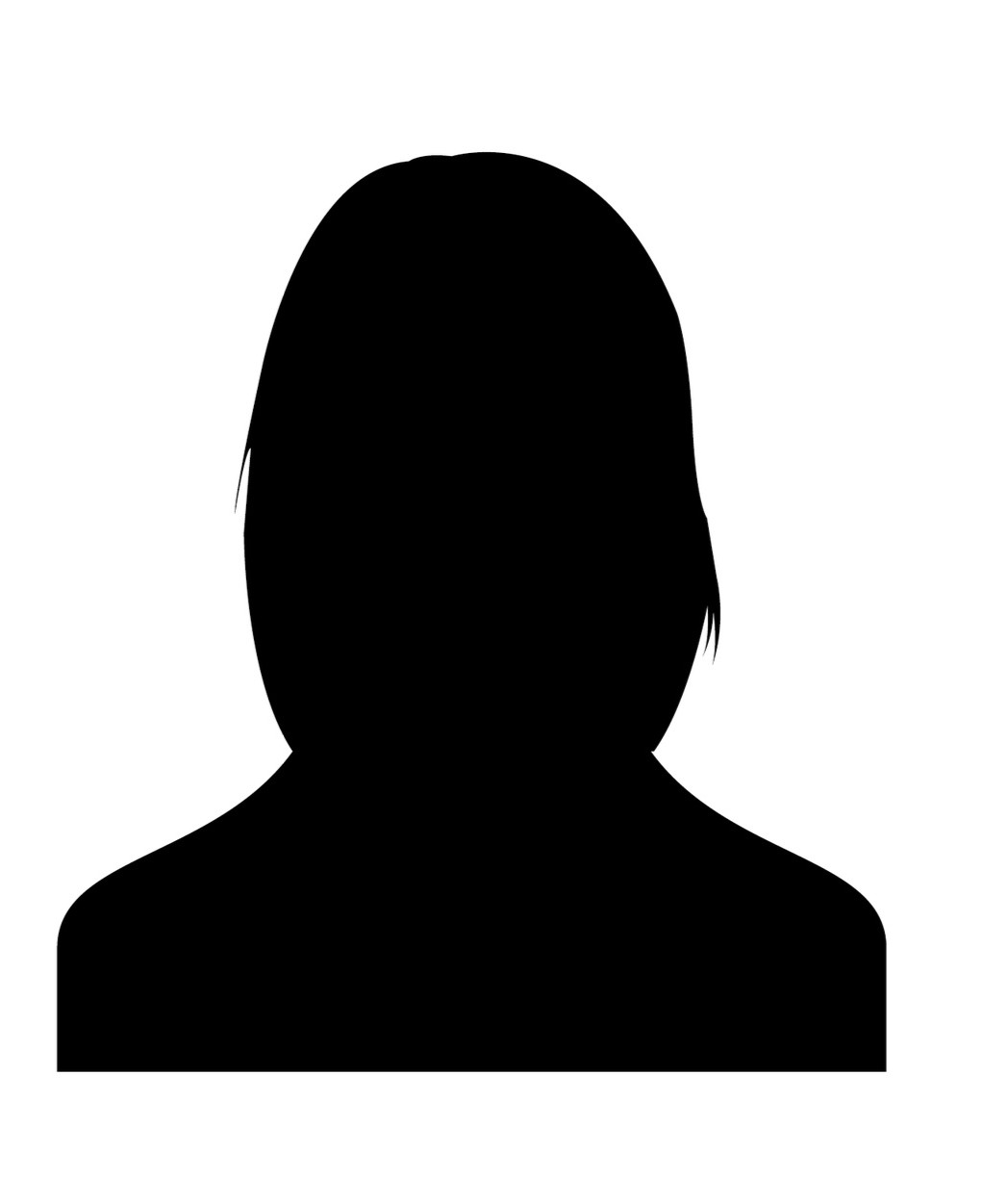 Male and female head silhouettes avatar, profile icons. Vector